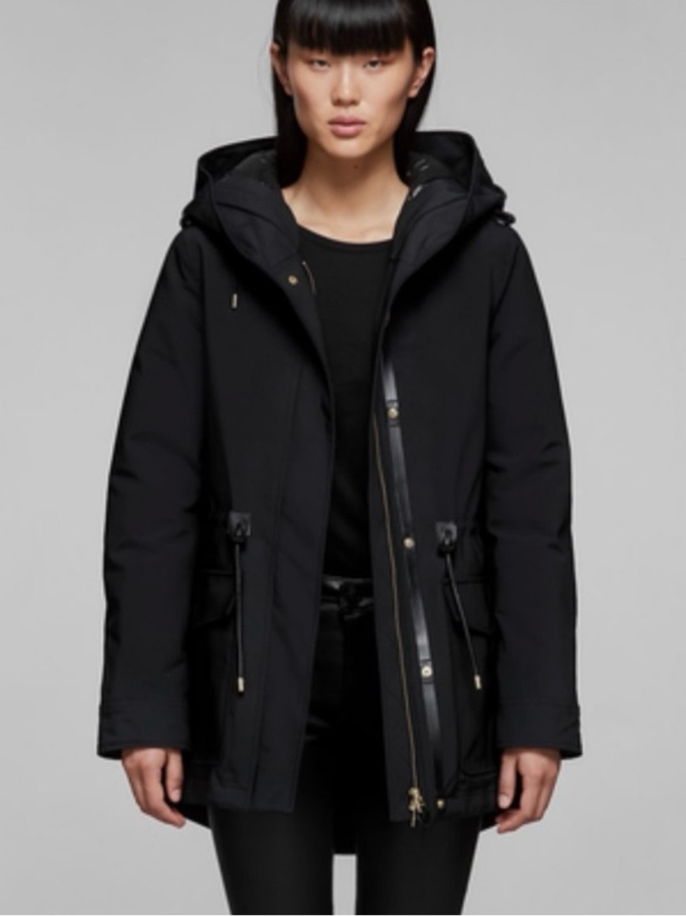 Mackage Black Hooded Puffer Parka
